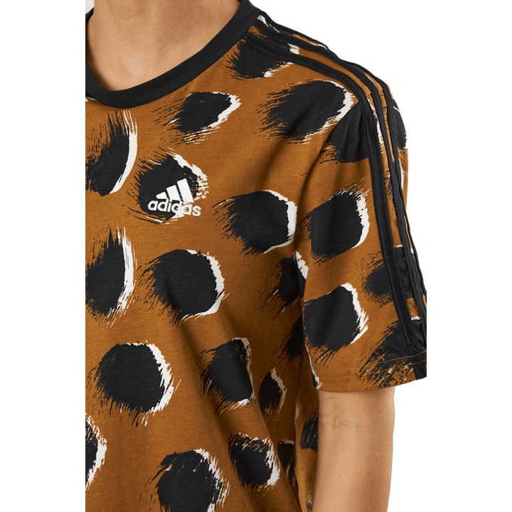 Essentials 3-Stripes Single Jersey Boyfriend Tee Dress Brostr/Multco/Nero