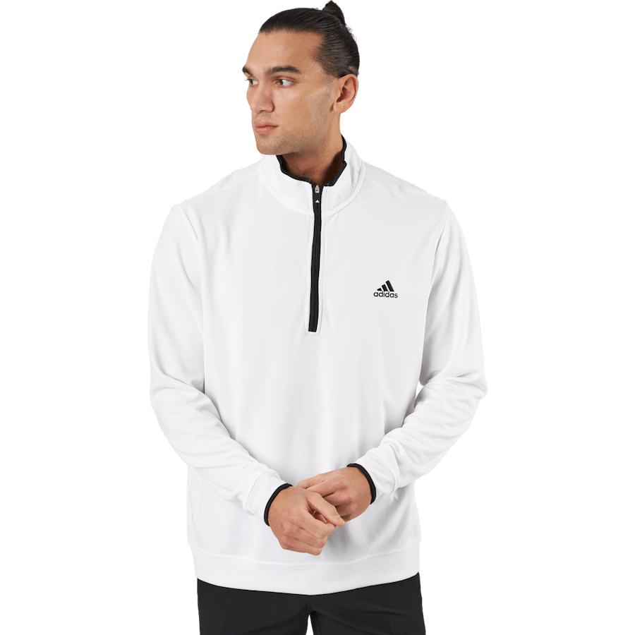 Quarter-Zip Sweatshirt White