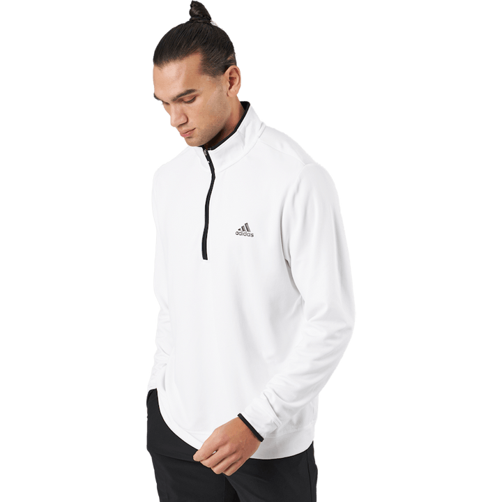 Quarter-Zip Sweatshirt White