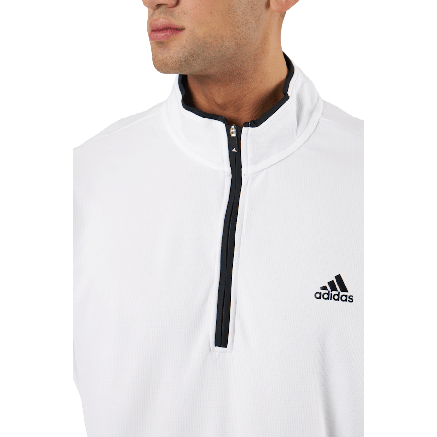 Quarter-Zip Sweatshirt White