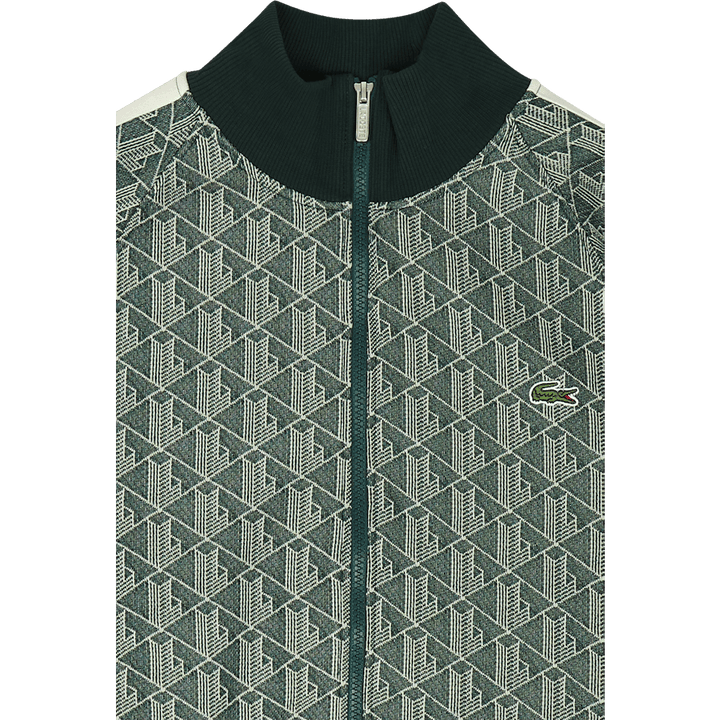 Lacoste Regular Fit Monogram Zip Sweat