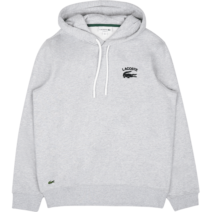 Sweat à capuche uni Lacoste Classic Fit Argent Chine