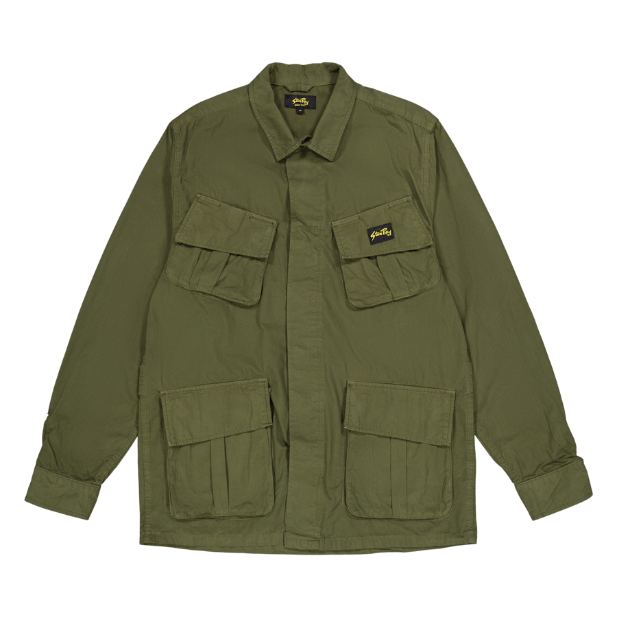 Tropical Jacket Olive Poplin