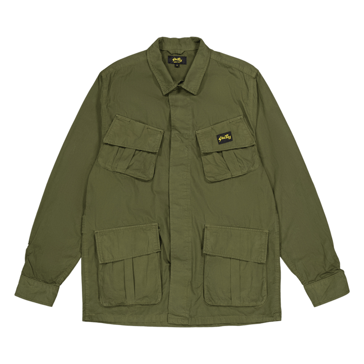 Tropical Jacket Olive Poplin