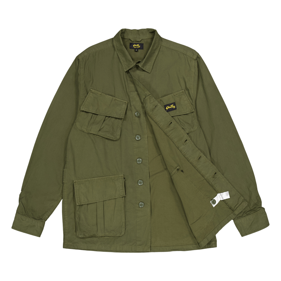 Tropical Jacket Olive Poplin