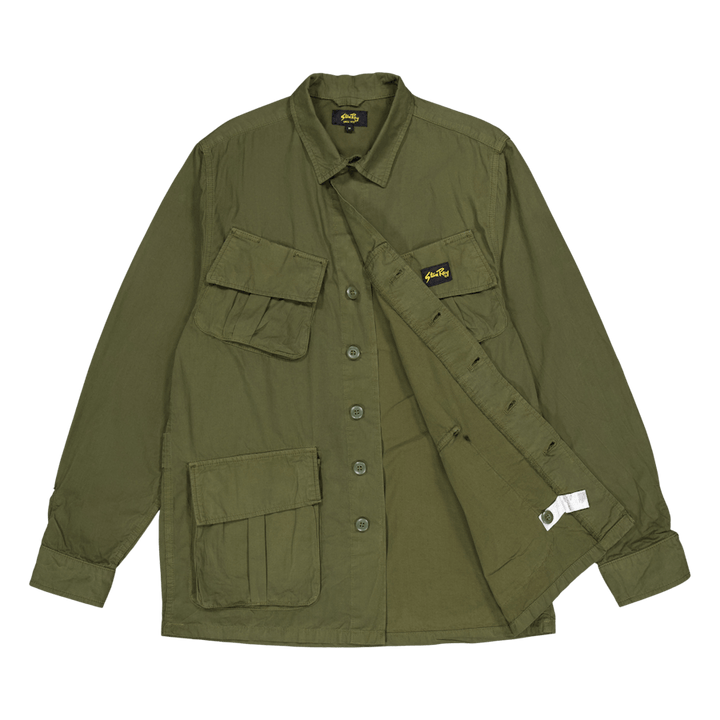 Tropical Jacket Olive Poplin