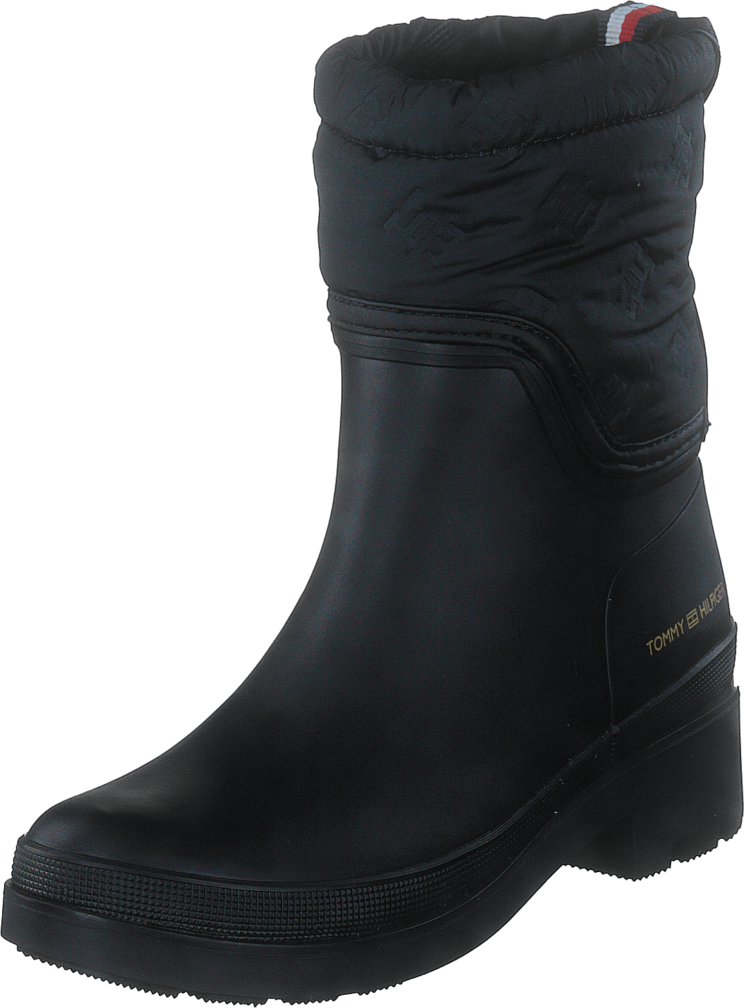 Regenstiefel mit Monogramm Schwarz