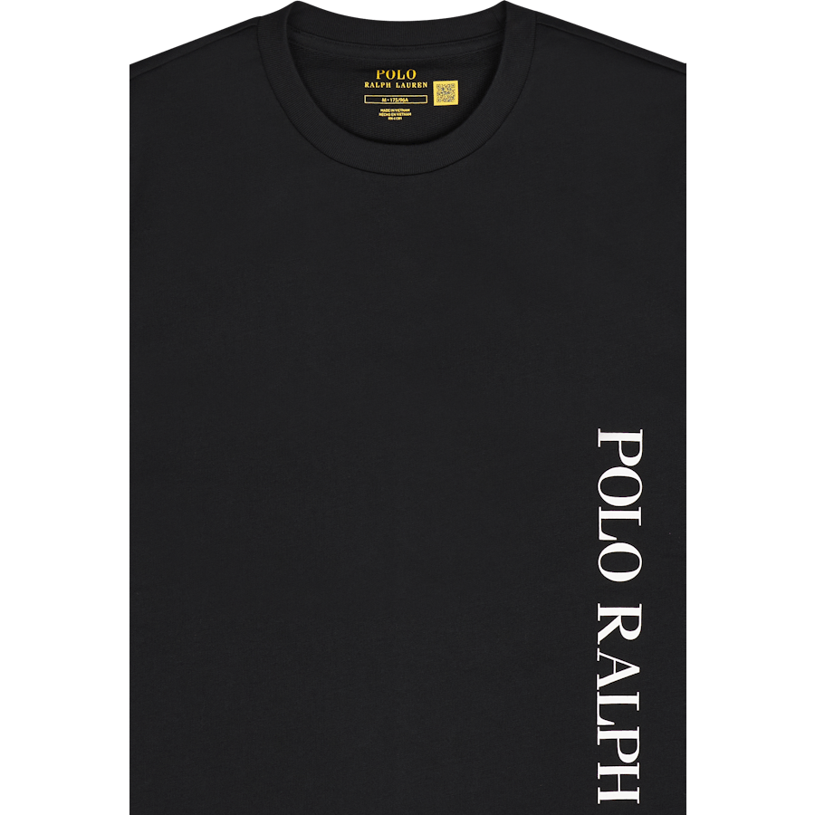 Loop Back Jersey Sleep Top Polo Black