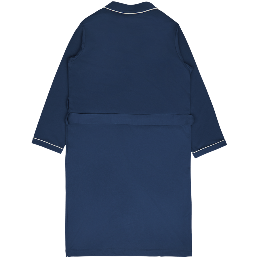 Cotton-Blend Jersey Robe Clancy Blue