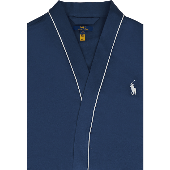 Cotton-Blend Jersey Robe Clancy Blue