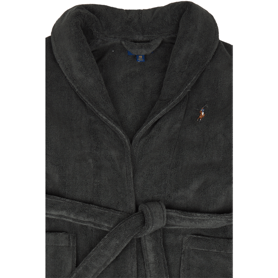 Shawl-Collar Terry Robe Dark Slate
