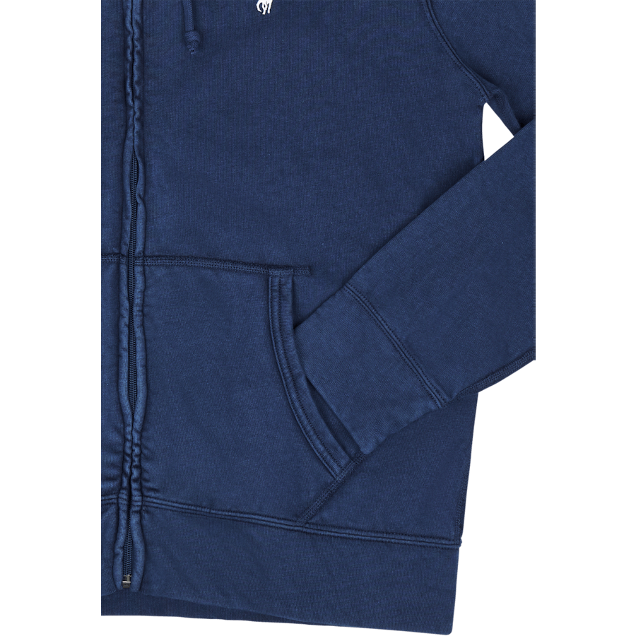 Spa Terry Full-Zip Hoodie Newport Navy