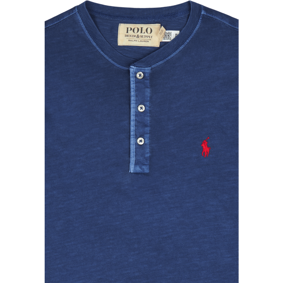 Slub Jersey Henley Shirt Old Royal
