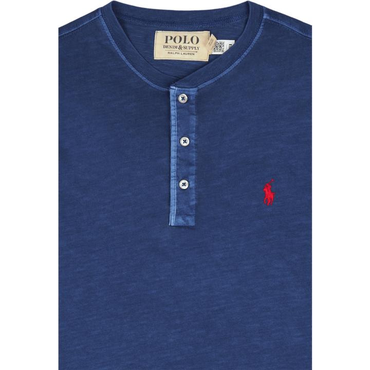Slub Jersey Henley Shirt Old Royal