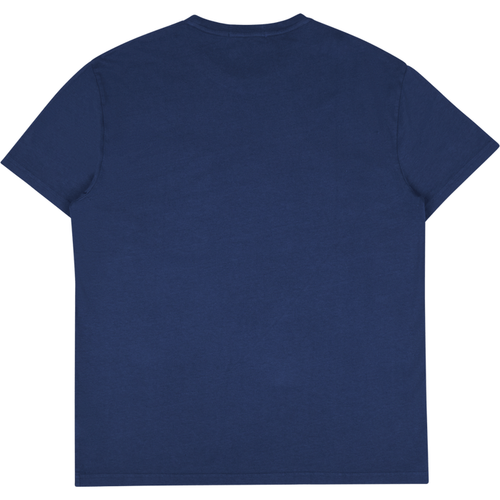 Classic Fit Cotton-Linen Pocket T-Shirt Light Navy
