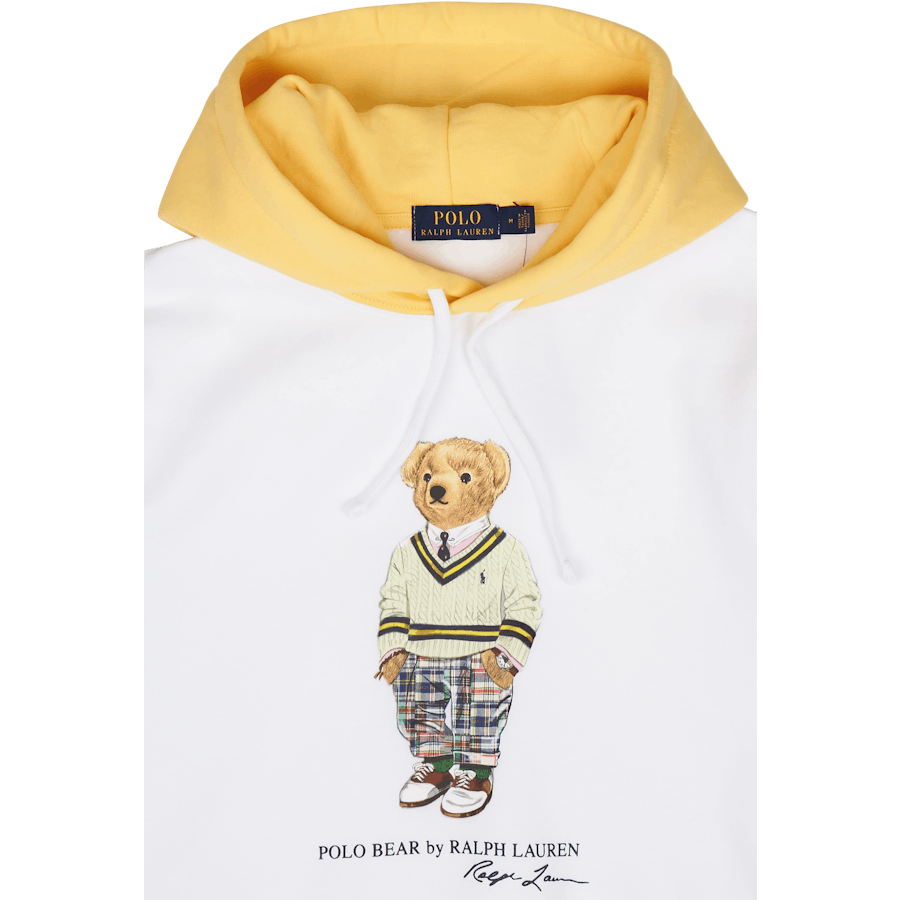 Polo Bear Color-Blocked Fleece Hoodie Sp23 White Mlt Prp Hptn Bear