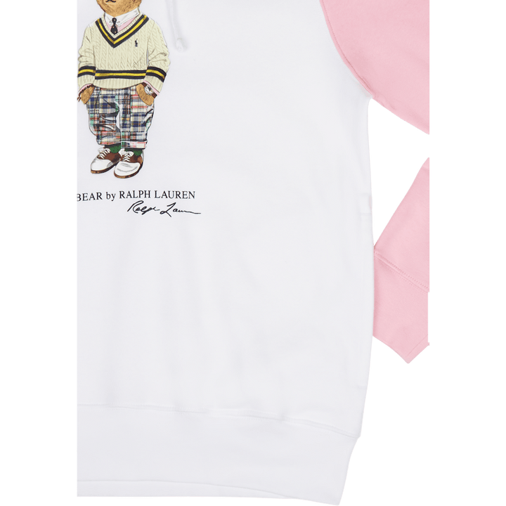 Polo Bear Color-Blocked Fleece Hoodie Sp23 White Mlt Prp Hptn Bear