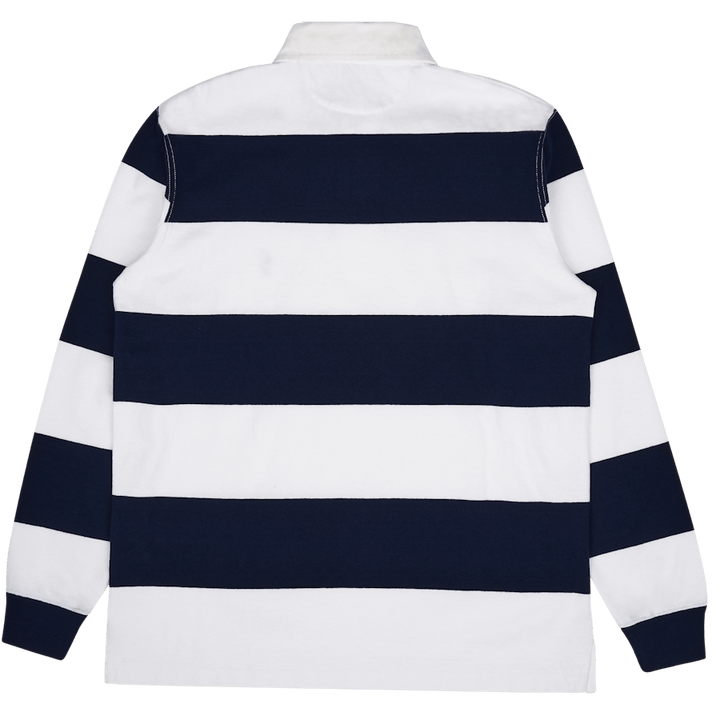 Rugbyové tričko Classic Fit Striped Jersey Newport Navy/White