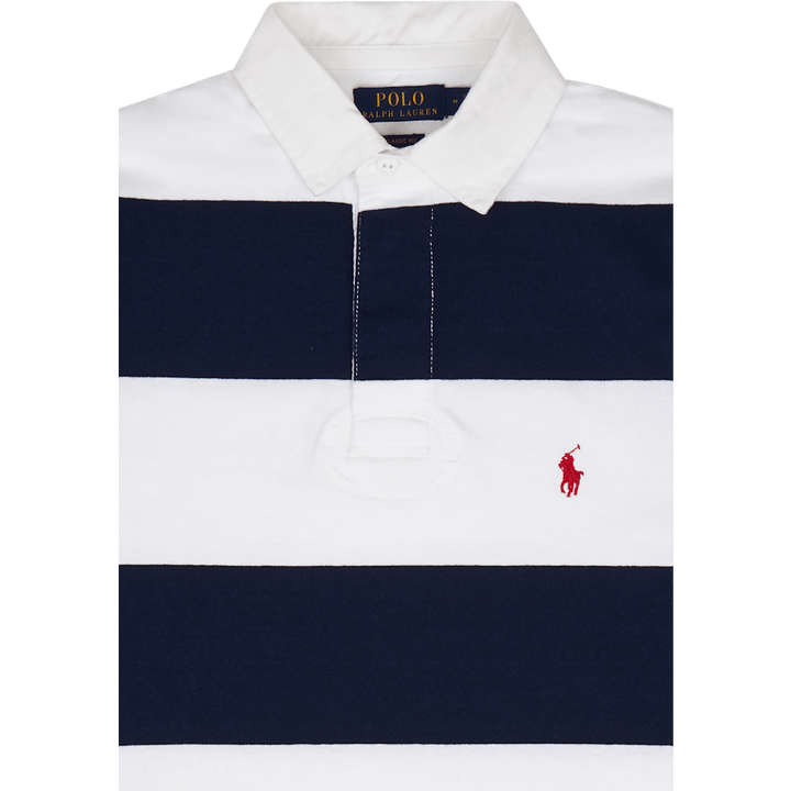 Rugbyové tričko Classic Fit Striped Jersey Newport Navy/White