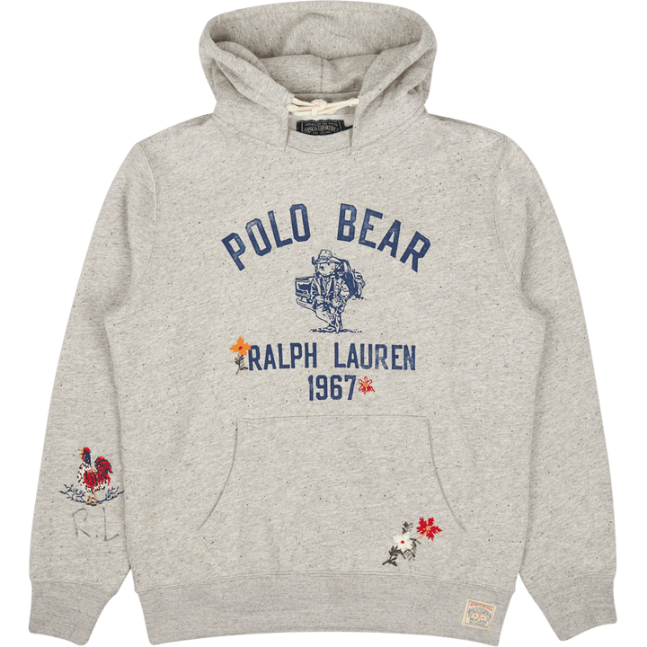 Polo Bear Fleece Hooded Sweatshirt Brooklyn Htr/Dark Vintage Htr