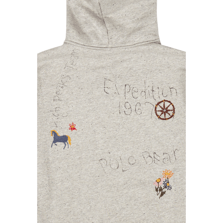 Polo Bear Fleece Hooded Sweatshirt Brooklyn Htr/Dark Vintage Htr