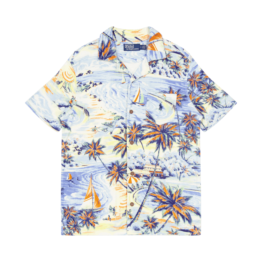 Polo Ralph Lauren Aop S/s Shirt Hawaiian Beach Bazaar