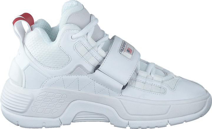PS100 High-Top Sneaker White / Navy / RL2000 Red
