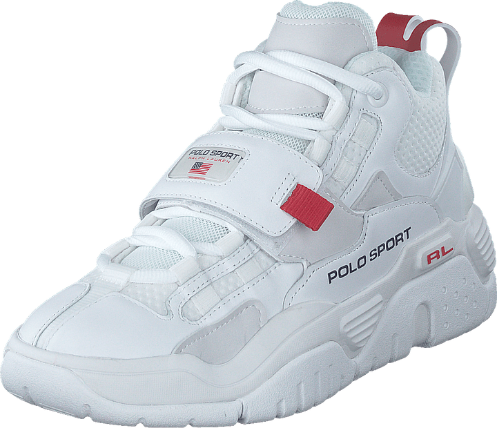 PS100 High-Top Sneaker White / Navy / RL2000 Red