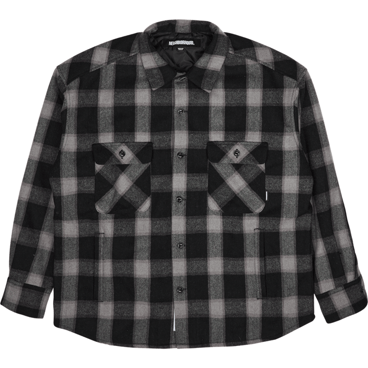 Buffalo Check Sh Ls. Gris Wn