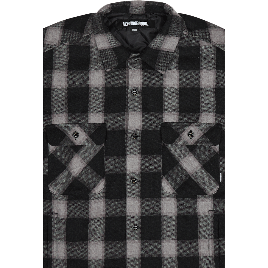 Buffalo Check Sh Ls. Gris Wn