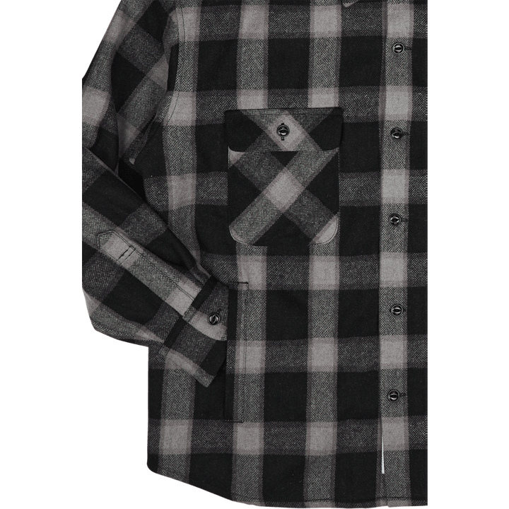 Buffalo Check Sh Ls. Gris Wn