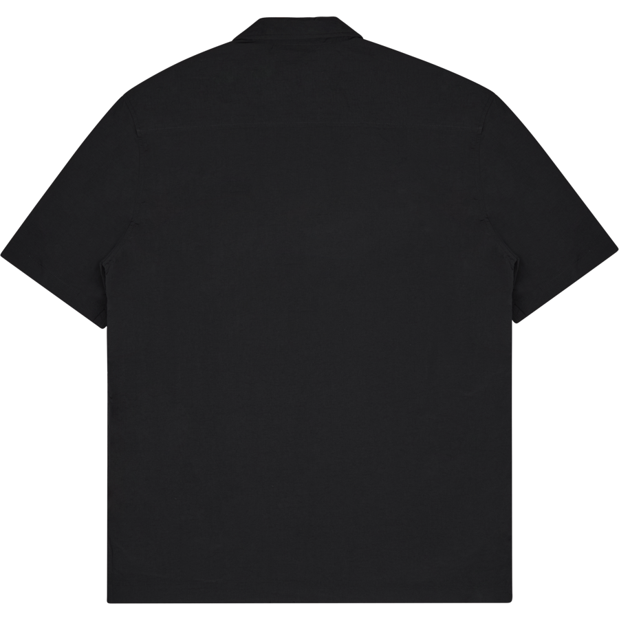 Nylon Summer Shirt Short Sleev Black