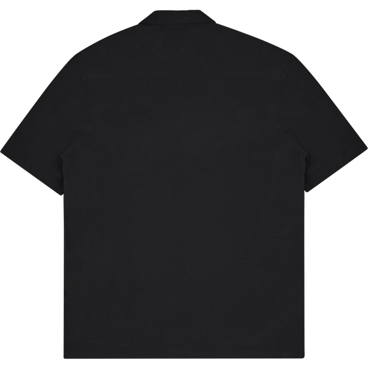 Nylon Summer Shirt Short Sleev Black