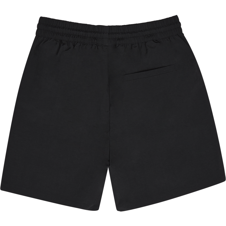 Nylon Track Shorts Black