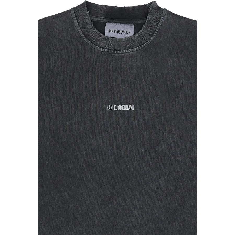 Distressed Tee Short Sleeve Lo Distressed Dark Grey