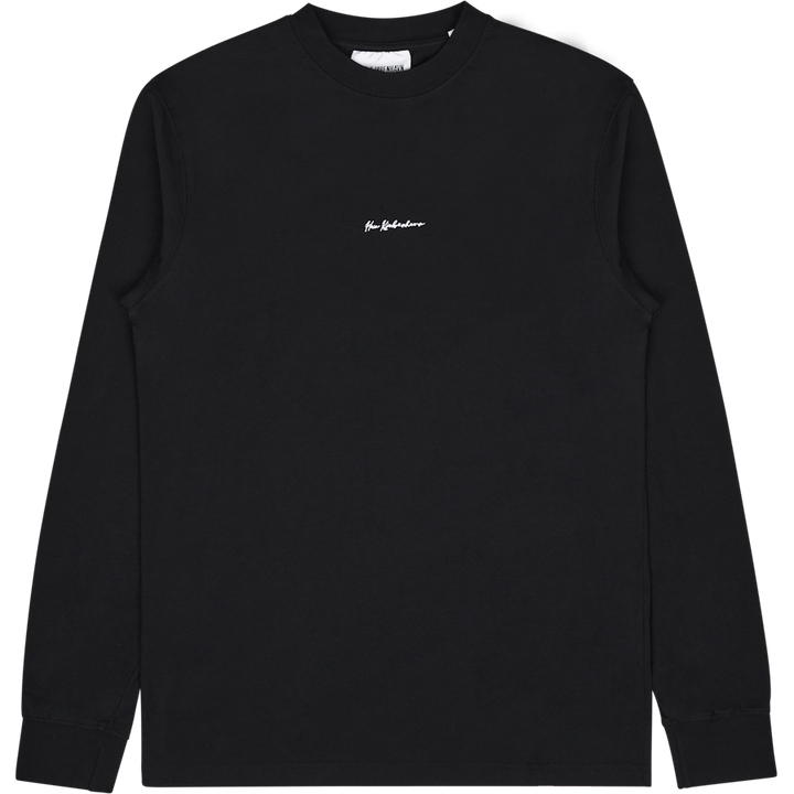 Casual Tee mit langen Ärmeln Schwarz