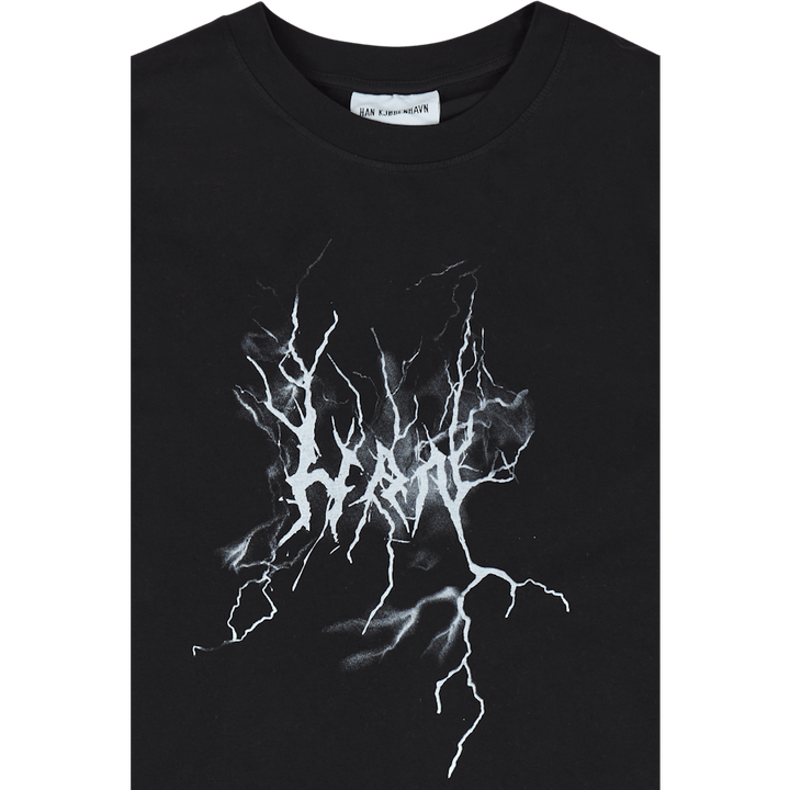 Tričko Artwork Boxy Tee s krátkym rukávom Faded Black