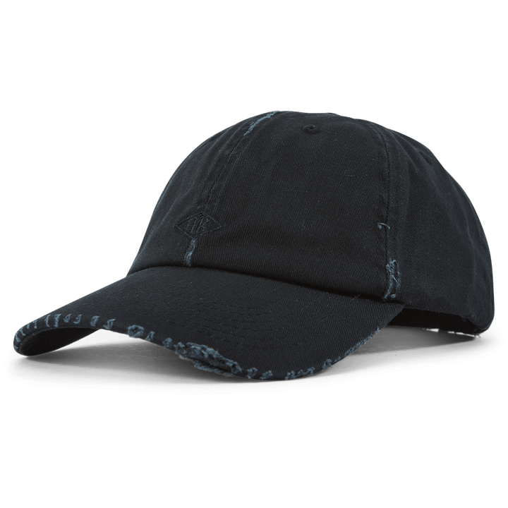 Distressed Diamond Logo Cap Black