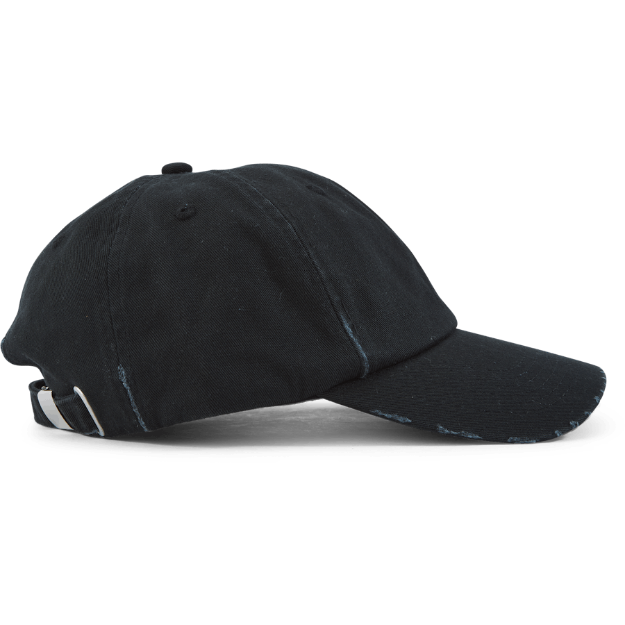 Distressed Diamond Logo Cap Black