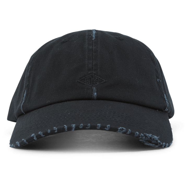 Distressed Diamond Logo Cap Black