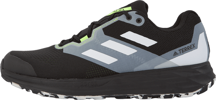 Terrex Two Flow Trail Running Shoes Core Black / Crystal White / Solar Yellow