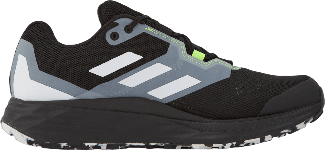 Terrex Two Flow Trail Running Shoes Core Black / Crystal White / Solar Yellow