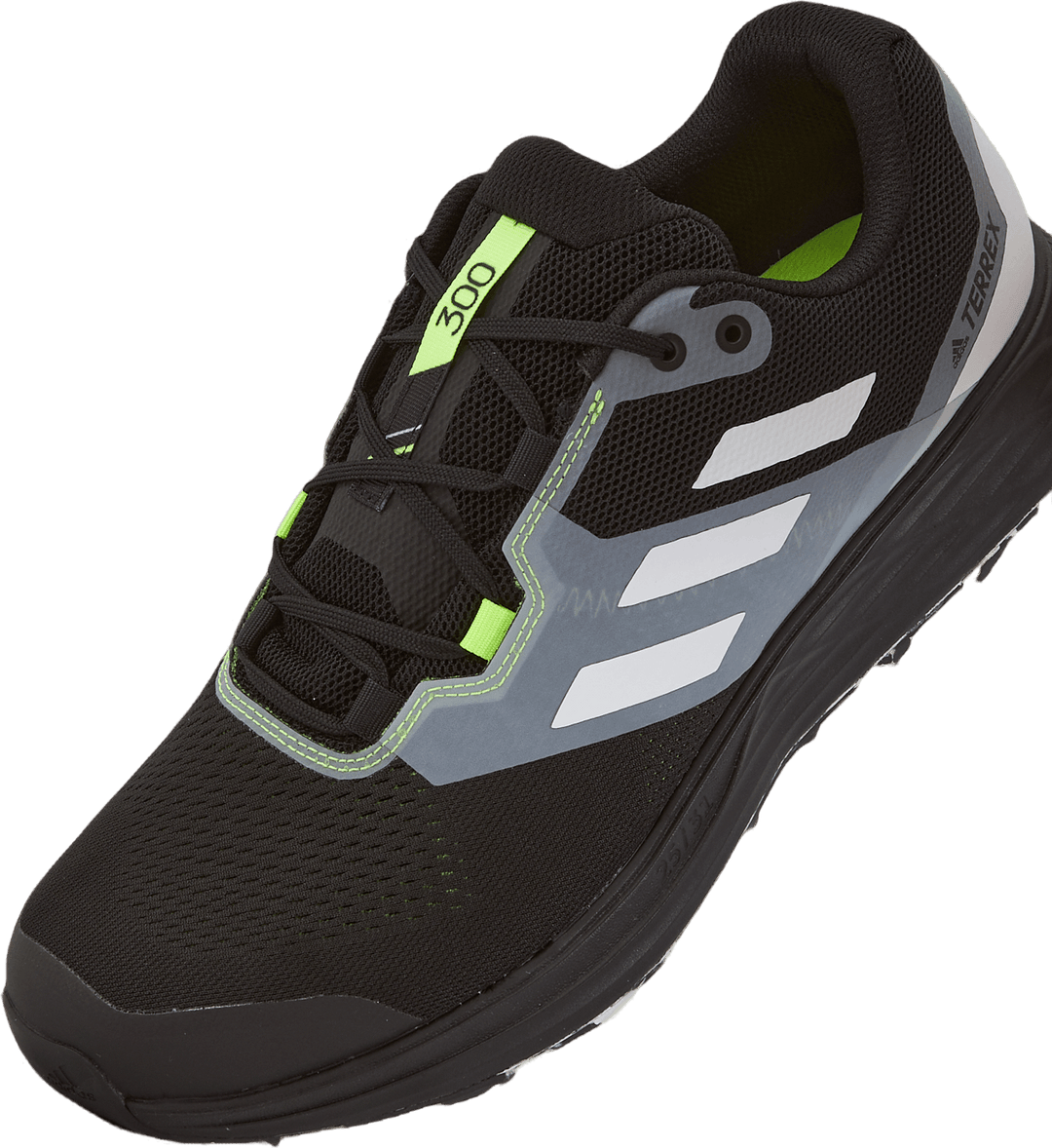 Terrex Two Flow Trail Running Shoes Core Black / Crystal White / Solar Yellow