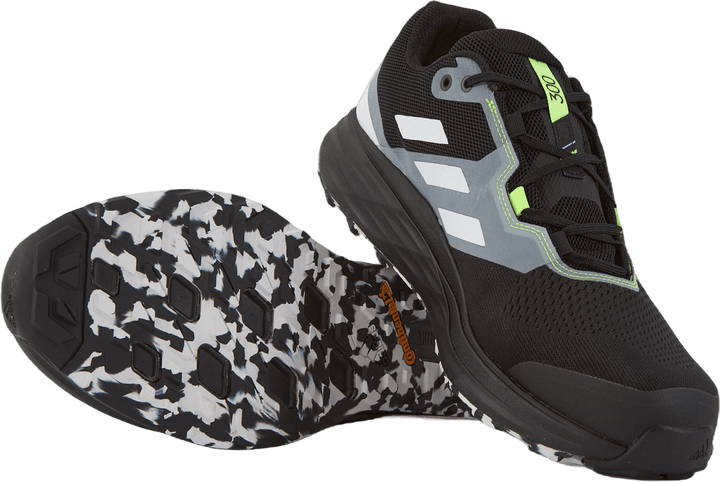 Terrex Two Flow Trail Running Shoes Core Black / Crystal White / Solar Yellow