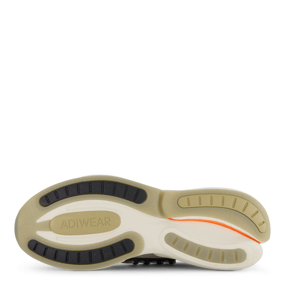 Chaussures Alphaboost V1 Gris métal / Orange criard / Olive Strata