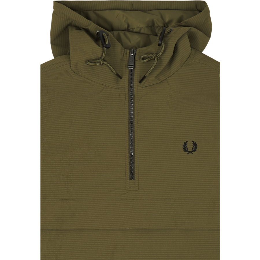 Fred Perry Seersucker Half Zip Jkt Q55