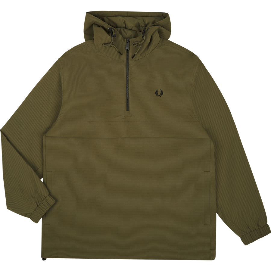 Fred Perry Seersucker Half Zip Jkt Q55