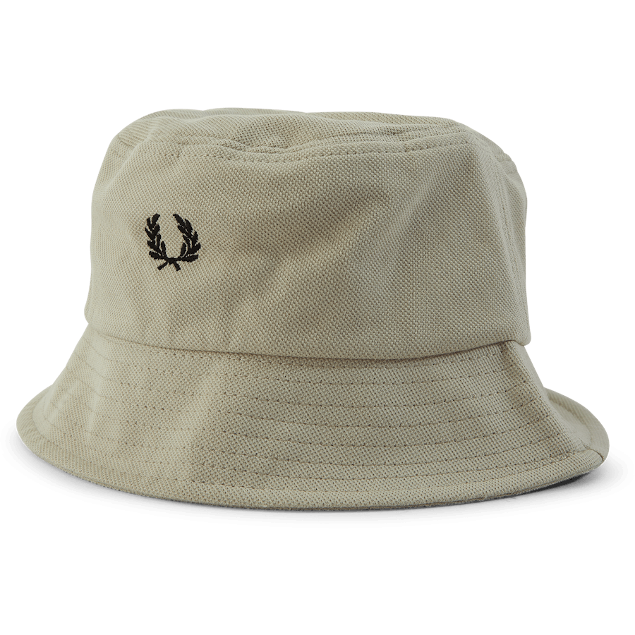 Fred Perry Pique Bucket Hat P04 Light Oyster