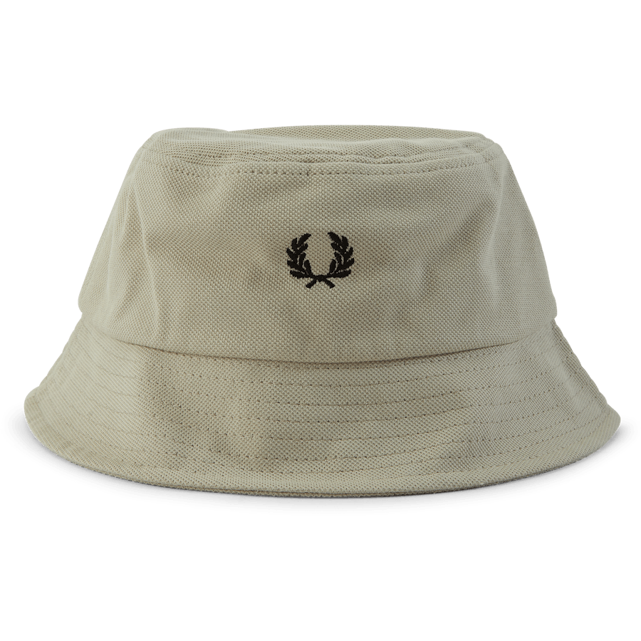 Fred Perry Pique Bucket Hat P04 Light Oyster