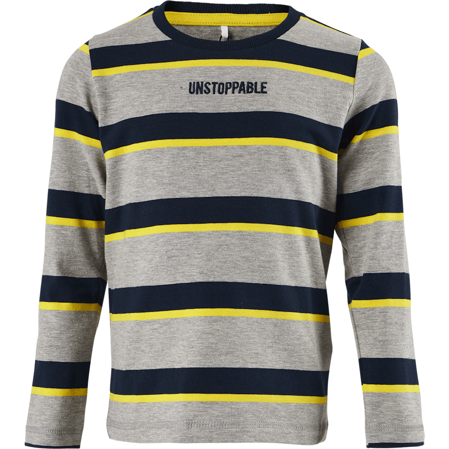 Nmmbosta Ls Top Grey Melange